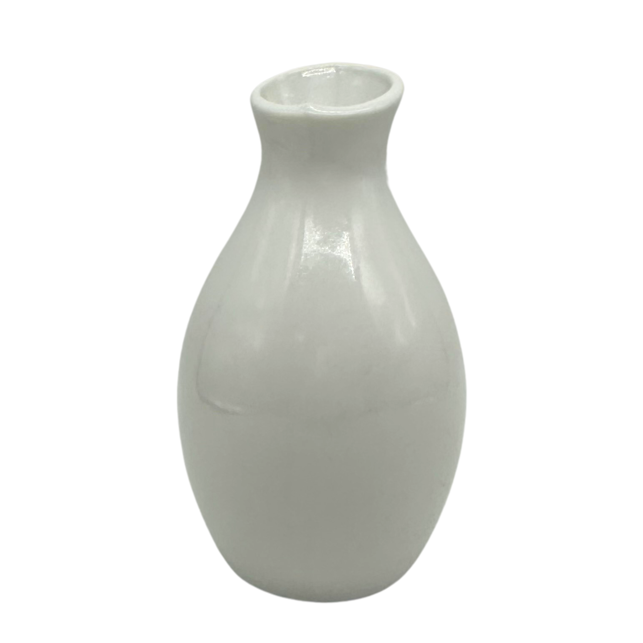 White Tapered Bud Vase